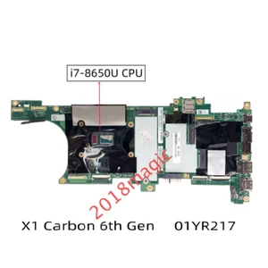 NM-B481 01YR217 For Lenovo Thinkpad X1 Carbon 6th Gen w/I7-8650U 16G Motherboard - Picture 1 of 6