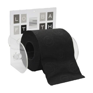 Printed Toilet Paper Holder 1 Roll Paper Dispenser Suction Cups or wall mounted - Picture 1 of 19
