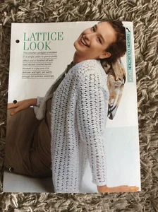 VINTAGE CREATIVE NEEDLES PATTERN - LATTICE LOOK - CROCHET PATTERN IN 4 PLY - Picture 1 of 3