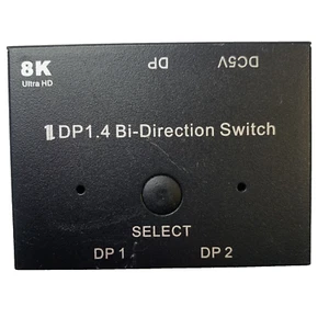 8K DisplayPort 1.4 Switch, iXever DP DisplayPort 1.4 Bi-Direction Switch Splitte - Picture 1 of 5