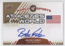 2010 Upper Deck World of Sports Athletes of the World Brodie Farber #AW-58 Auto