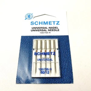 5 PCS SCHMETZ 130/705H 80/12 Needles for Home Sewing Machines - Picture 1 of 1