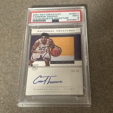 2021 Panini National Treasures Collegiate Cameron Thomas RPA 24/35 3 Color Patch
