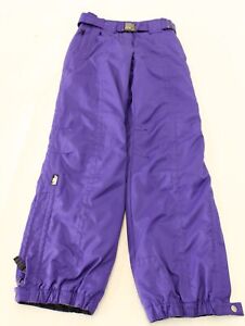 Killy Unisex Adults Vintage Pull On Belted Ski Pants EJ1 Dark Purple US 10 