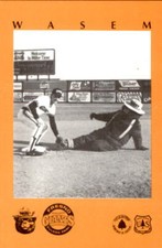 1985 Fresno Giants Smokey Bear #7 Jim Wasem Cheney Washington WA Baseball Card