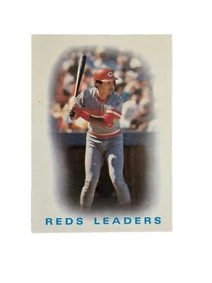 Excellent: Vintage 1986 topps Reds Leaders Cincinnati Reds Trading Card - Image 1 of 2