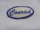 CONRAD  USED SILK SCREEN VINTAGE SEW ON NAME PATCH TAGS ASSORTED COLORS