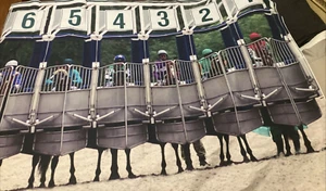 Telón de fondo para fotomatón carreras de caballos interior... 7 pies x 5 pies - Imagen 1 de 7