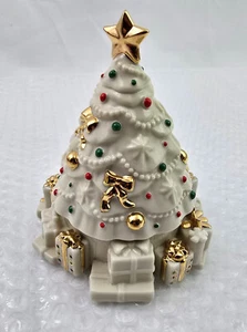 Lenox For the Holidays China Jewels Musical Figurines Christmas Tree Music Box - Picture 1 of 4