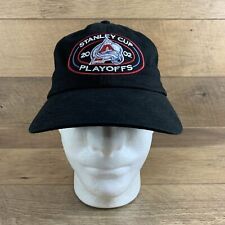Nhl Stanley Cup Playoffs 2002 Colorado Avalanche Black Adjustable Hockey Cap