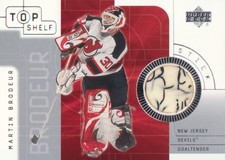 2001-02 UD Top Shelf Hockey STICK #S-MB Martin Brodeur