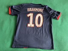 UNSIGNED Zlatan Ibrahimovic Paris Saint-Germain Home Shirt In Tribute Frame