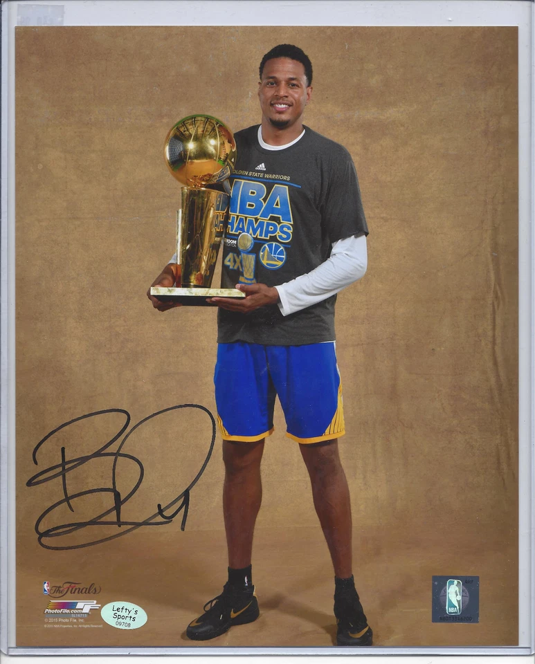 Foto automática de 8x10 de Brandon Rush Golden State Warriors - firmada en tienda 15/11/15 Foto 1 de 2