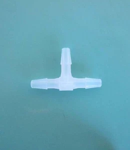 2x Plastic PP Barb Tee 1/4" Hose ID Fitting Boat Water Air Aquarium O2 Fuel +WR - Picture 1 of 1