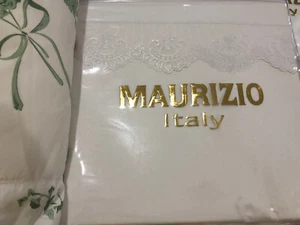 Maurizio Italien Neu mit Etikett 3-teiliges Queen-Bettwäscheset Spitze 100 % Perkal weiß (9) VERKAUFT - Bild 1 von 6