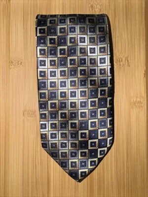 Corbata de poliéster geométrica multicolor Covington - 58L 3,5W Foto 1 de 4