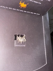 JOHN HARDY 925 Sterling Silver 2009 Year of the OX Lapel/Tie Pin In Original Box - Picture 1 of 5