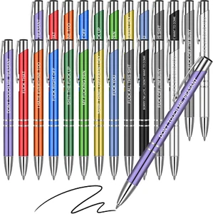 24 Snarky Office Pens Funny Ballpoint Pens Black Ink Pens Work Sucks Pen Set Ins - Picture 1 of 12