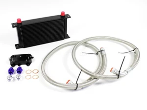 19 Reihen Ölkühler Kit + Stahlflexschlauch für VW Bus Transporter T5 /T6 2,0 TDI - Afbeelding 1 van 2