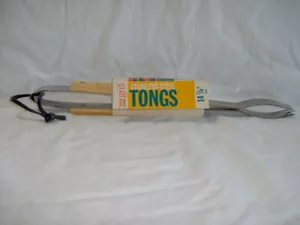 MARTHA STEWART NEW GRILL TONGS COOKING KITCHEN AID UTENSIL 15" Stainless Steel - Picture 1 of 8