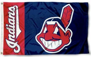 FLAG 3X5 Man Cave 3 x 5 Banner Cleveland Indians Baseball USA Tailgating Flags - Picture 1 of 12