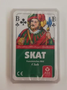 Skat Spielkarten (Französisches Bild) in Plastikbox mit Werbeaufdruck - Bild 1 von 2