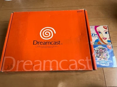 Console SEGA DreamCast (HKT-3000) et manette avec 2 jeux et BOITE, manuel 0913 - Photo 1/4