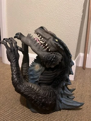 Toho Large Rubber Godzilla/ T-Rex Dinosaur type Hand Puppet Realistic VGC - Image 1 of 4