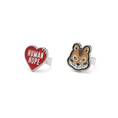 HUMAN MADE x j-hope of BTS Human Hope Ring Set Red New Japan FS - Image 1 of 3