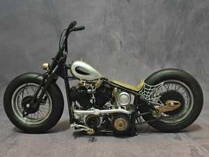 1/6 Scale Custom Made Retro American Motorcycle Pro Build Display Model NIB - Picture 1 of 10