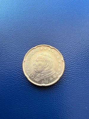 Vatican 2002 20 euro cent  coin BU UNC His Holiness Pope John Paul II - Image 1 of 2