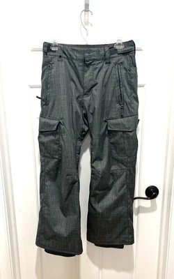 Pantalones de nieve aislados utilitarios QUICKSILVER para niños talla L, verde snowboard Foto 1 de 4