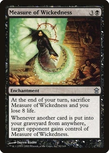 (3x) MEASURE OF WICKEDNESS - Saviors of Kamigawa – MTG Magic the Gathering Card - Picture 1 of 5