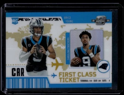 2023 Panini Contenders Optic Bryce Young #FCT-1 RC First Class Ticket Gold /10 - Image 1 of 2