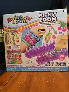 NUEVO TELAR ARCO IRIS MIGHTY Bandas de Goma Telares Dijes Hágalo Usted Mismo PULSERA Kit de Joyería - Imagen 1 de 5