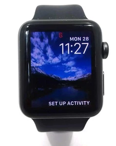 APPLE Watch Series 3 GPS LTE - 42MM Aluminum Case A1861 - Black - Picture 1 of 5
