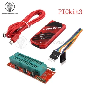PICkit3 Microchip Original MPLAB PICkit 3 PIC Debugger Programmer +Adapter - Picture 1 of 20