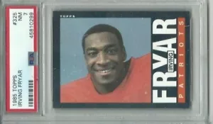 Tarjeta de fútbol americano Topps 1985 #325 Irving Fryar, clasificación de los Patriotas de Nueva Inglaterra PSA 7 - Imagen 1 de 1