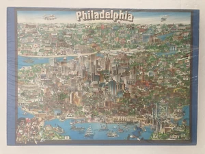 Sealed / Unopened Vintage 1985 PHILADELPHIA City Character Jigsaw Puzzle - Picture 1 of 4