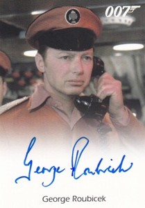 James Bond Full Bleed Autograph Card George Roubicek as Ship Captain