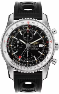 Breitling Navitimer World Chronograph GMT Stainless Steel Dual Timezone A24322 - Bild 1 von 1
