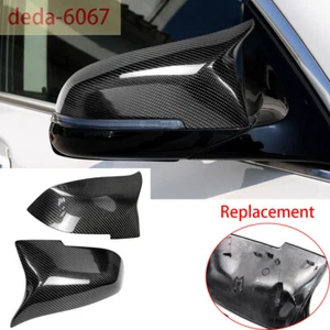 Borde de espejo retrovisor lateral de reemplazo de fibra de carbono real para BMW Serie 3 F30 2014-17 - Imagen 1 de 12