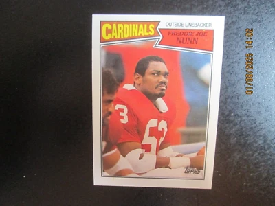 FREDDIE JOE NUNN CARDINALS 1987 TOPPS FOOTBALL CARD #337 - Image 1 of 2