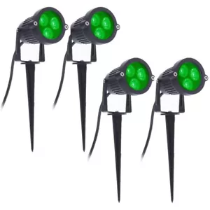 4 Stück LED Gartenleuchten 3W 220V Außenstrahler mit Erdspieß IP65 Garten1290 - Bild 1 von 10