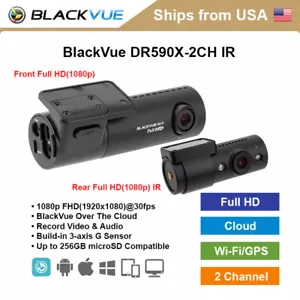 BlackVue 2 Channel DR590X-2CH IR 128GB Dashcam + Hardwire Cable - Picture 1 of 1