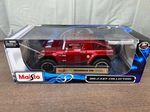 1/18 MAISTO HUMMER HX CONCEPT METALLIC RED & MATCHING INTERIOR - Picture 1 of 3