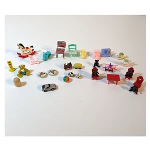 Dollhouse Nursey Accessory Lot, Mini, Miniature, 30 Pcs, VTG, Kids Playroom Toys - Picture 1 of 24
