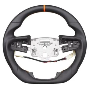 Full Leather Heated Steering Wheel Orange Line For 19+ Chevrolet Silverado 1500 - Imagen 1 de 6