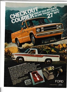 Anuncio original de revista Ford Courier 1981 "Checkout Courier" - Imagen 1 de 1
