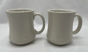 Vintage Ultima China Thick Stoneware Restaurant Ware Coffee Cups Mugs Set of 2 - Picture 1 of 5